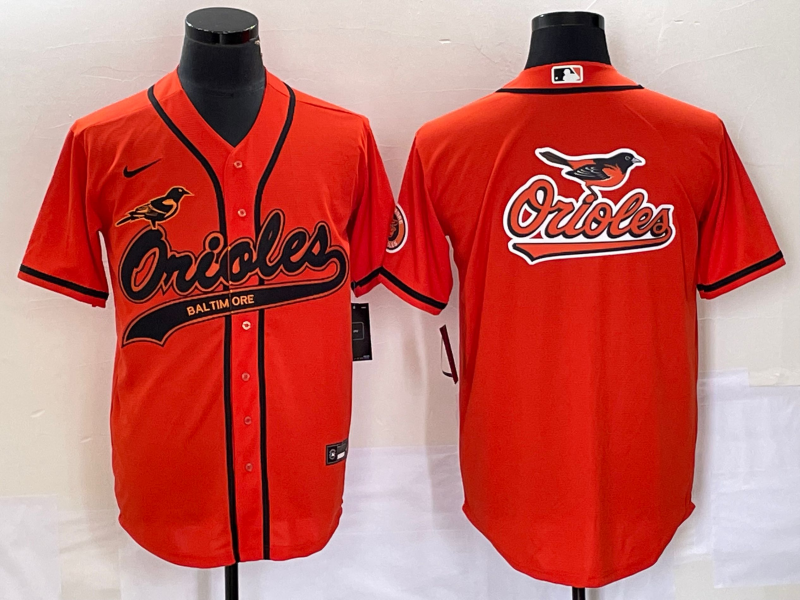 Men's Baltimore Orioles Orange Team Jersey Joint Edition